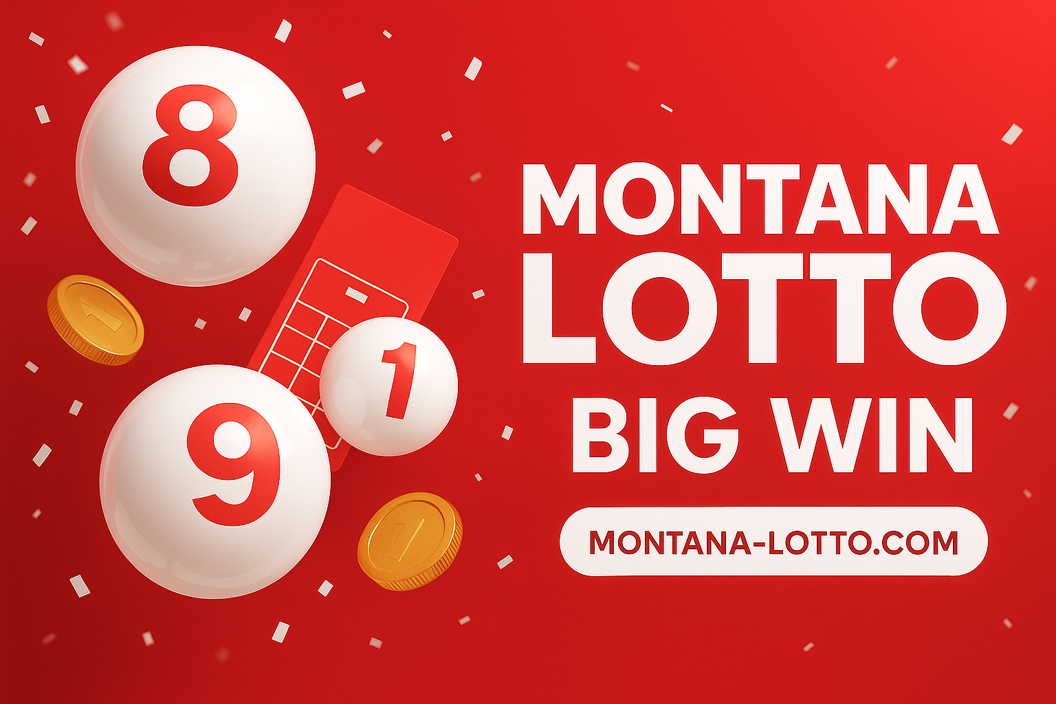 Montana Lotto big win celebration artwork
